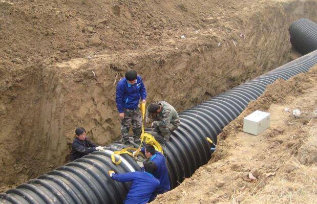 HDPE strengthened winging pipe