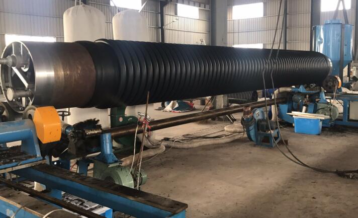 HDPE strengthened winging pipe